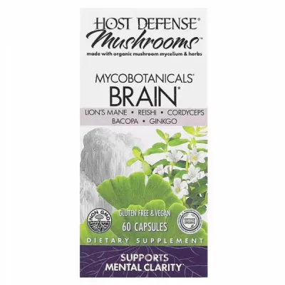 Fungi Perfecti Host Defense Mushrooms MycoBotanicals Brain   