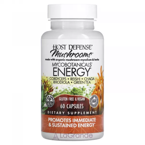 Fungi Perfecti Host Defense Mushrooms MycoBotanicals Brain ������� �������� ��� �������� ��������� �������, ���� � ������������