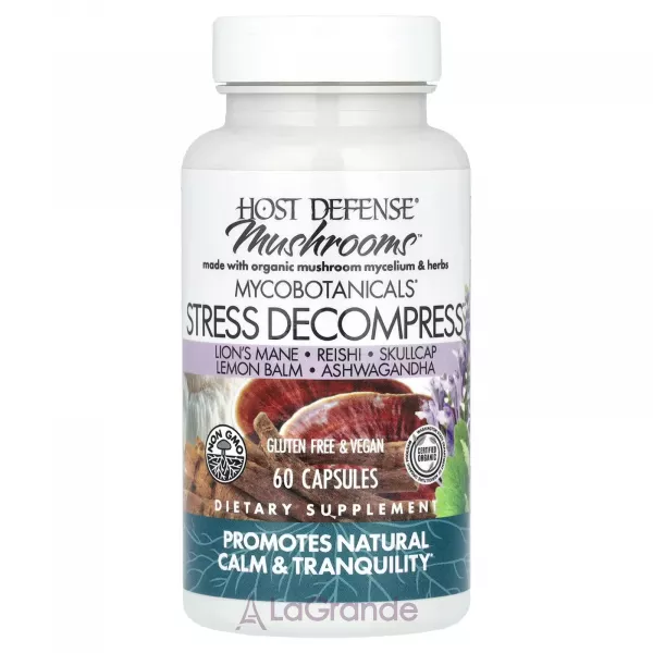Fungi Perfecti Host Defense Mushrooms MycoBotanicals Stress Decompress �������� ��� �������