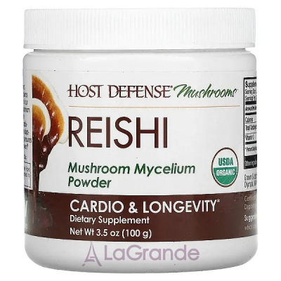 Fungi Perfecti Host Defense Mushrooms Reishi Mushroom Mycelium Powder       