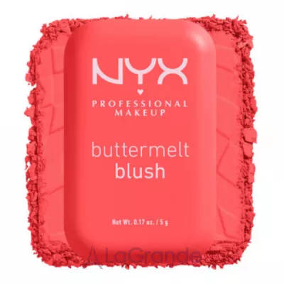 NYX Professional Makeup Buttermelt High-Pigment Powder Blush -   