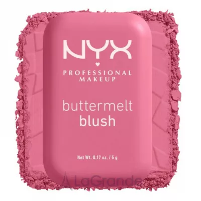 NYX Professional Makeup Buttermelt High-Pigment Powder Blush -   