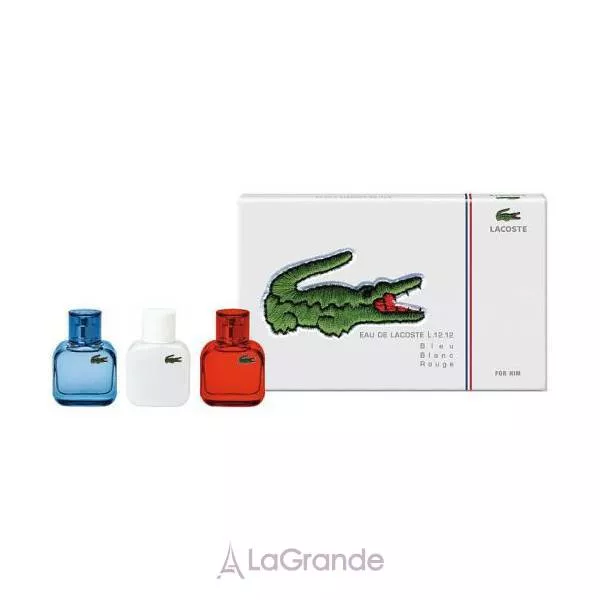 Lacoste Eau de Lacoste L.12.12: Bleu ����� (��������� ���� blanc 30 �� + ��������� ���� bleu 30 �� + ��������� ���� rouge 30 ��)