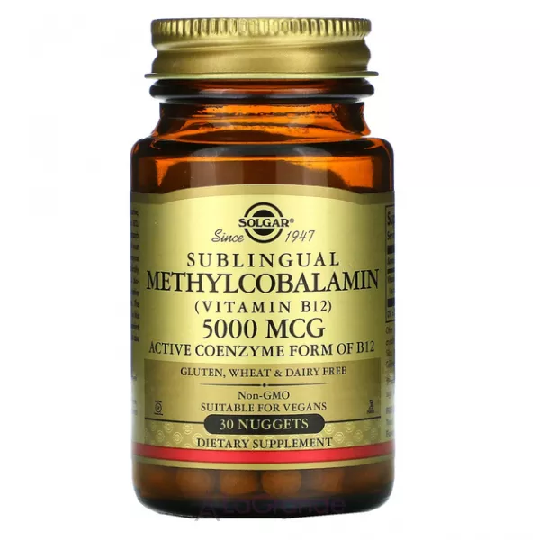 Solgar Sublingual Methylcobalamin (Vitamin B12) 5000mcg ³���� �12 (�������������) 5000 ���
