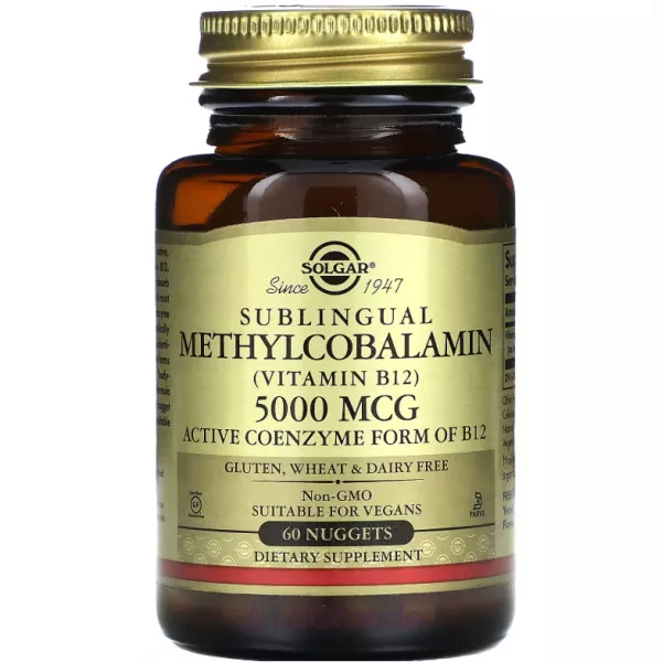 Solgar Sublingual Methylcobalamin (Vitamin B12) 5000mcg ³���� �12 (�������������) 5000 ���