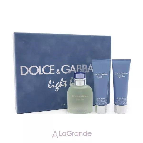 Dolce & Gabbana Light Blue pour Homme ����� (��������� ���� 75 �� + ���� ��� ���� 50 �� + ������� ����� ������ 50 ��)