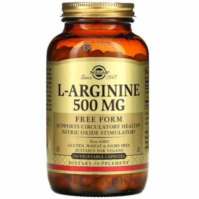 Solgar L-Arginine 500mg L-    500 