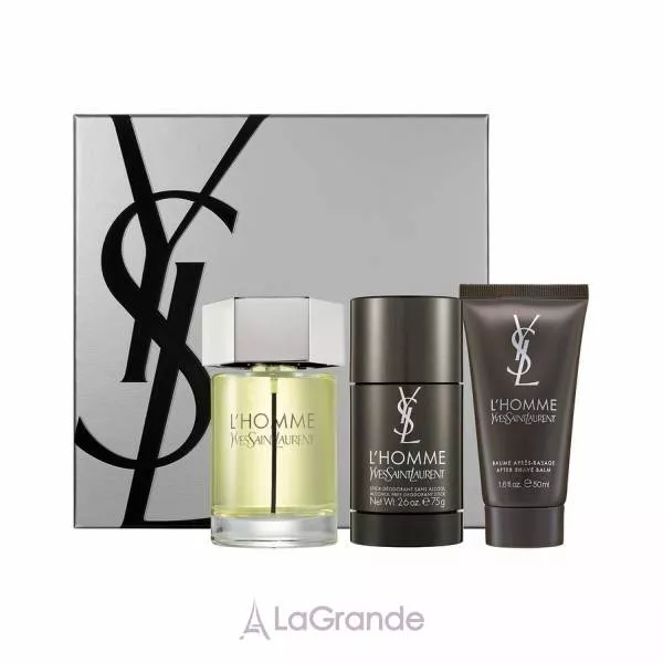 Yves Saint Laurent L`Homme ����� (��������� ���� 100 �� + ���� ��� ���� 50 �� + ����������-���� 75 ��)