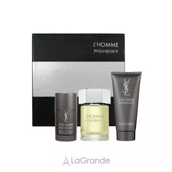 Yves Saint Laurent L`Homme ����� (��������� ���� 100 �� + ���� ��� ���� 50 �� + ����������-���� 75 ��)