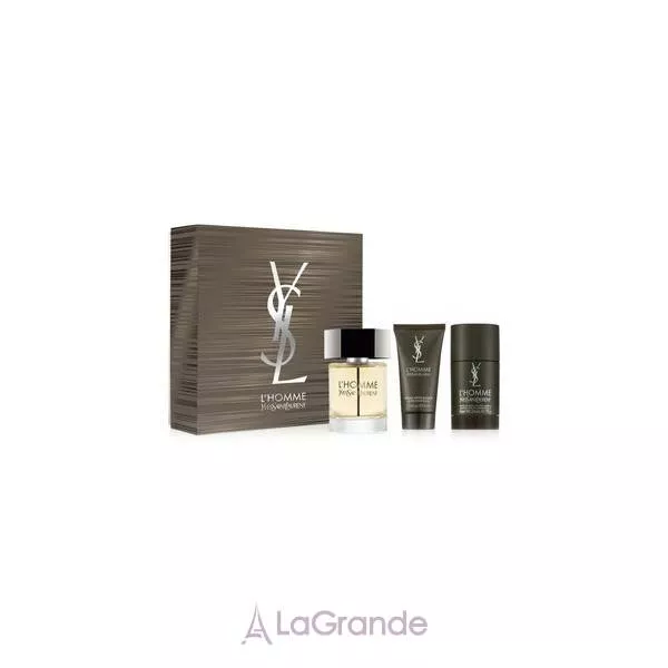 Yves Saint Laurent L`Homme ����� (��������� ���� 100 �� + ���� ��� ���� 50 �� + ����������-���� 75 ��)
