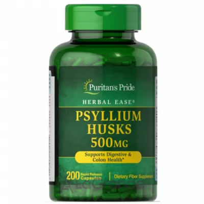 Puritan's Pride Psyllium Husks 500mg  