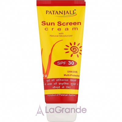 Patanjali Sun Screen Cream SPF30     SPF 30