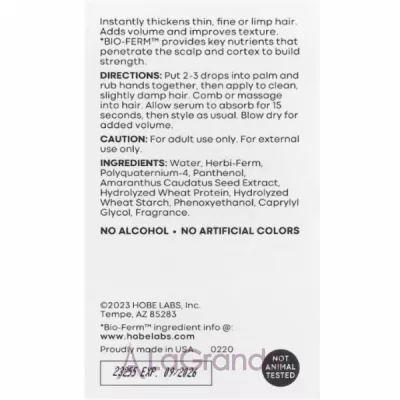 Hobe Labs Energizer Hair Thickening Serum   