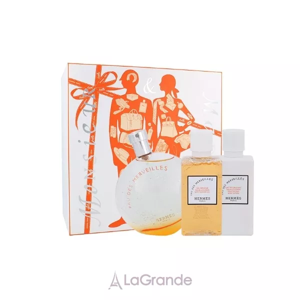 Hermes Eau des Merveilles ����� (��������� ���� 50 ��  + ������� ��� ����40 �� + ���� ��� ���� 40 ��)