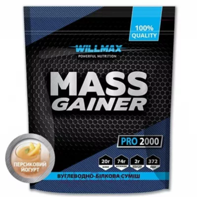 Willmax Mass Gainer Peach yogurt          