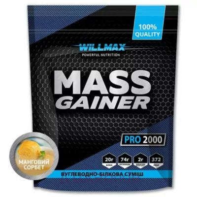 Willmax Mass Gainer Mango sorbet         