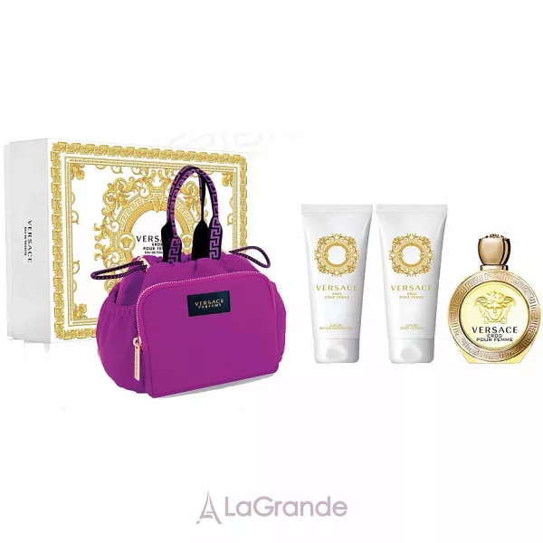 Versace Eros Pour Femme ���� (�������� ���� 100 �� + ���� ��� ���� 100 �� + ������� ��� ��� 100 �� + ����������)