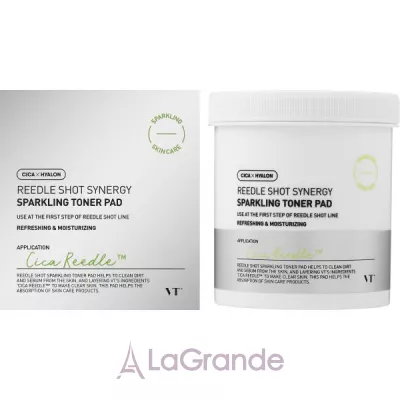VT Cosmetics Reedle Shot Synergy Sparkling Toner Pad    