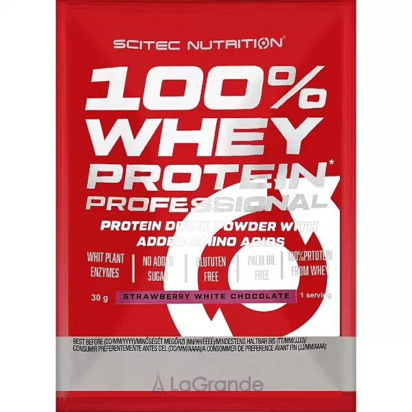 Scitec Nutrition 100% Whey Protein Professional Strawberry White Chocolate ������� ������������ 
