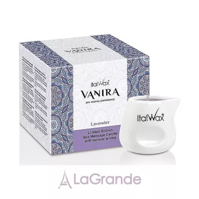 ItalWax Nirvana Lavender Spa Massage Candle    . 