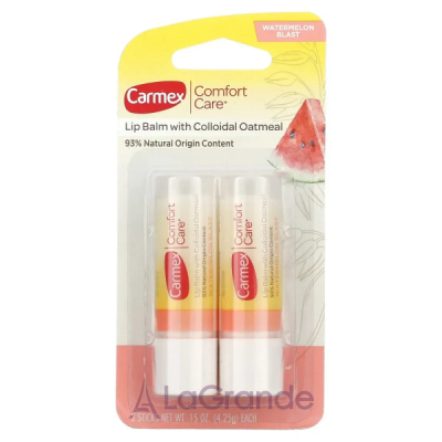 Carmex Comfort Care Lip Balm with Colloidal Oatmeal Watermelon Blast      ,   