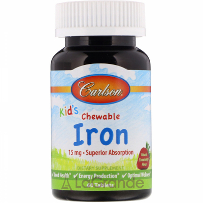 Carlson Kid's Chewable Iron 15 mg ĳ    