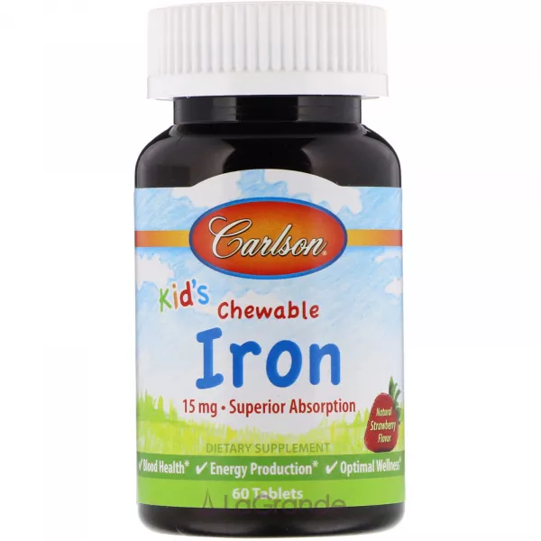 Carlson Kid's Chewable Iron 15 mg ����������� ������� ��� ����� 