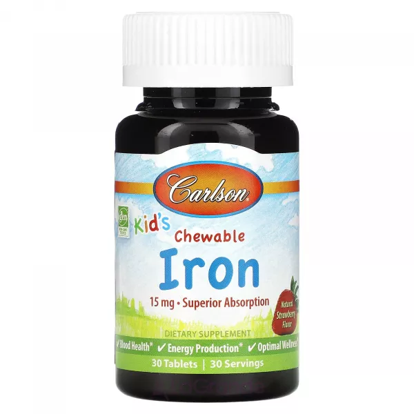 Carlson Kid's Chewable Iron 15 mg ����������� ������� ��� ����� 
