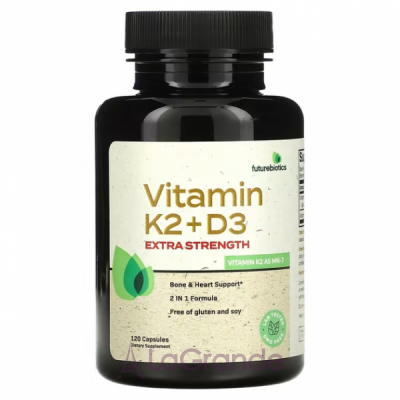 Futurebiotics Vitamin K2 + D3 Extra Strength ĳ  