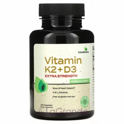 Futurebiotics Vitamin K2 + D3 Extra Strength ĳ  