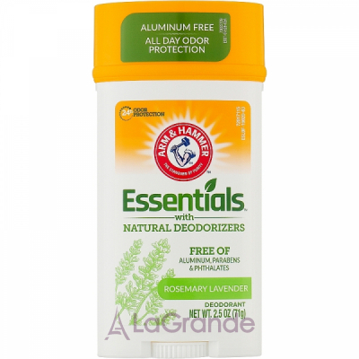 Arm & Hammer Essentials with Natural Deodorizers Deodorant Rosemary Lavender     