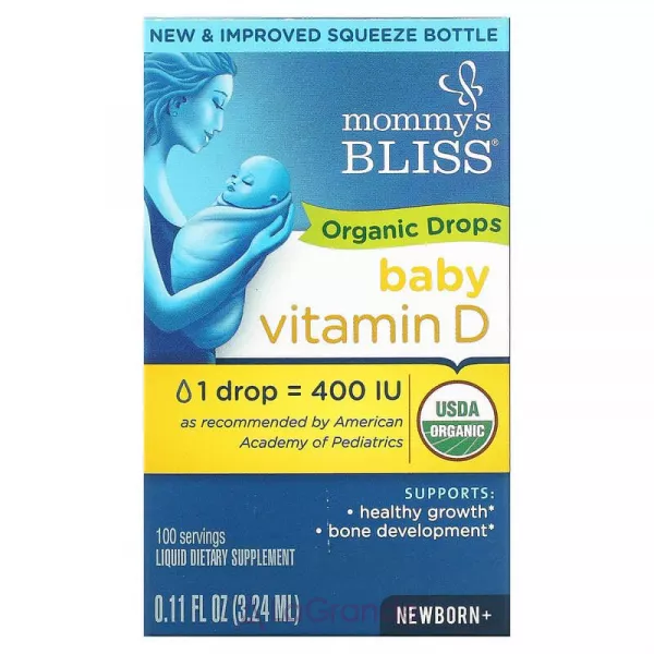 Mommy's Bliss Vitamin D Organic Drops ����������� ������� ��� ������������� 