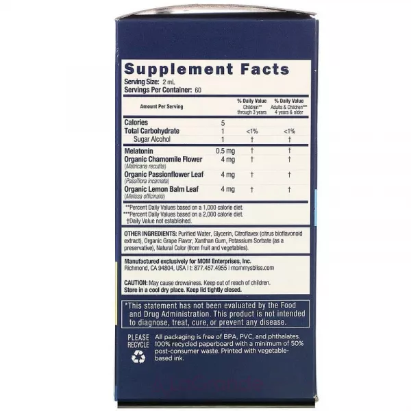Mommy's Bliss Kids Sleep Liquid ������� ��� ��� ��� ����� �� 3-� ���, �� ������ ���������