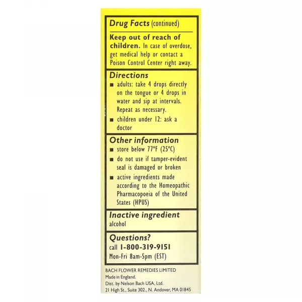 Bach Rescue Remedy Natural Stress Relief ����������� �������� ��� ������ �������