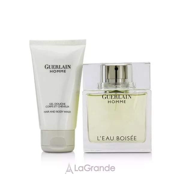 Guerlain Homme L`Eau Boisee ����� (��������� ���� 80 �� + ���� ��� ���� 75 �� + ����������)