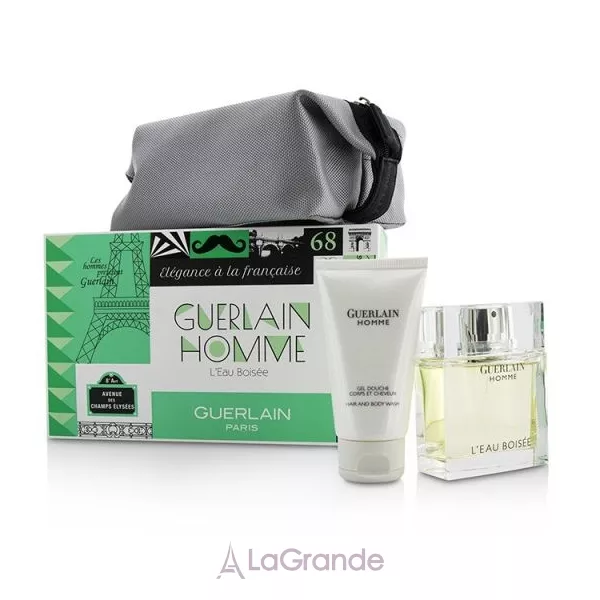 Guerlain Homme L`Eau Boisee ����� (��������� ���� 80 �� + ���� ��� ���� 75 �� + ����������)