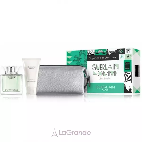 Guerlain Homme L`Eau Boisee ����� (��������� ���� 80 �� + ���� ��� ���� 75 �� + ����������)
