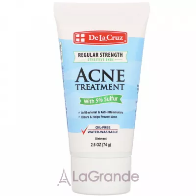 De La Cruz Acne Treatment with 5% Sulfur     5%    