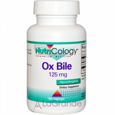 Nutricology Ox Bile 125 mg   