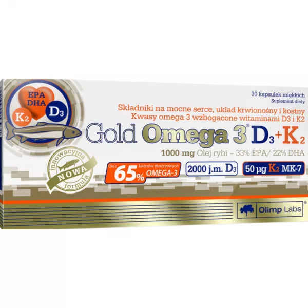 Olimp Gold Omega-3 65% D3+K2 ����������� ������� 