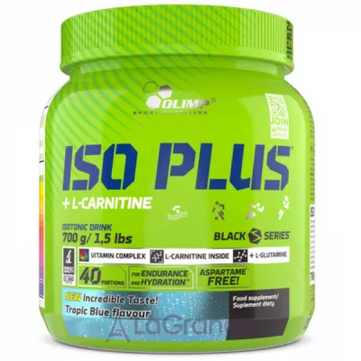 Olimp Iso Plus + L-Carnitine Powder Tropic Blue     
