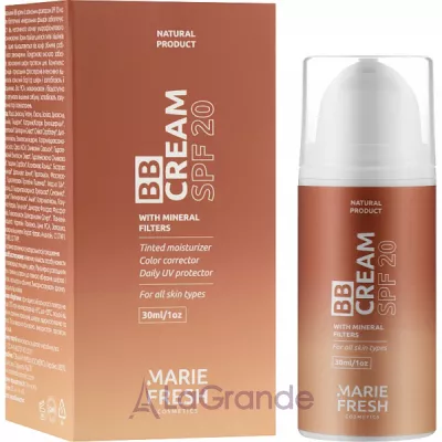 Marie Fresh Cosmetics BB Cream SPF 20  -    SPF 20
