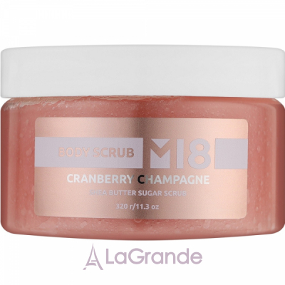 Marie Fresh Cosmetics M18 Cranberry Champagne Body Scrub    Cranberry Champagne