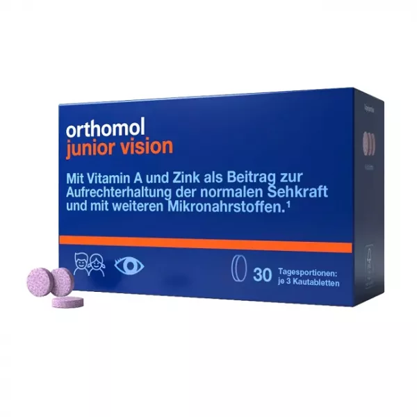 Orthomol Junior Vision ���������-����������� �������� ��� ����� �� ������ ������� � �������, � 4 �� 14 ���
