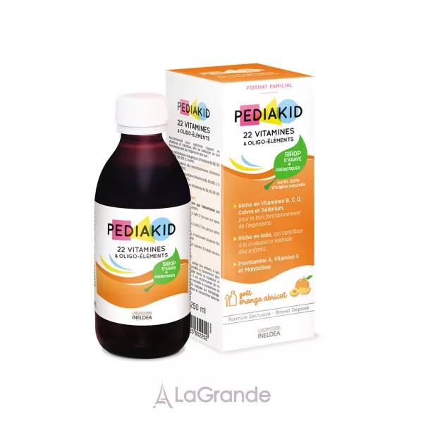 Pediakid 22 Vitamines et Oligo-Elements Sirop ����� ��� ��������� ��������� ��������: 22 ������ �� ����-��������