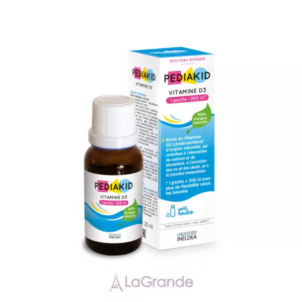 Pediakid Vitamin D3 400 IU ³���� D3 � ������� ��� ����