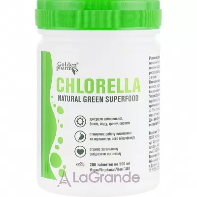 Golden Pharm Natural Green Superfood Chlorella   