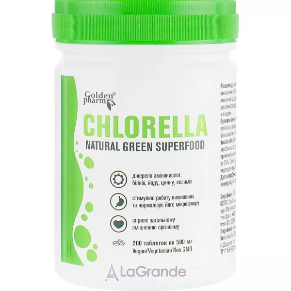 Golden Pharm Natural Green Superfood Chlorella ������� ������� 