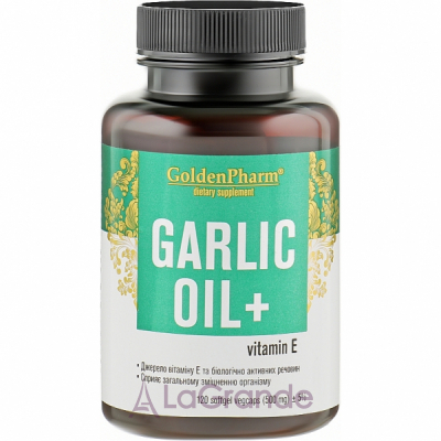 Golden Pharm Garlic Oil + Vitamin E   