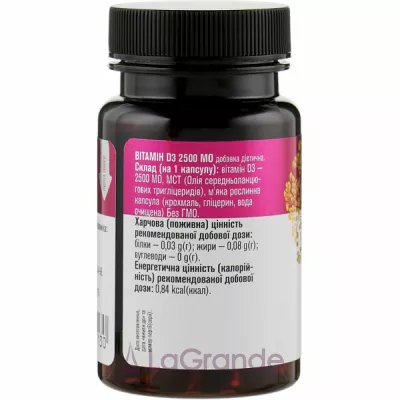Golden Pharm Vitamin D3 2500 IU   